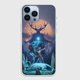 Чехол для iPhone 13 Pro Max с принтом The Elder Scrolls ,  |  | Тематика изображения на принте: art | deer | elf | forest | game | magic | moon | night | the elder scrolls | the elder scrolls online | werewolves | wolves | арт | волки | игра | лес | луна | магия | ночь | оборотни | олень | эльф