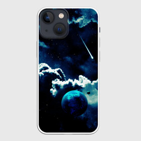 Чехол для iPhone 13 mini с принтом КОСМИЧЕСКИЕ ОБЛАКА ,  |  | вселенная | звёзды | комета | космос | облака | планета