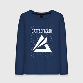 Женский лонгслив хлопок с принтом Battlefield Portal - Stars , 100% хлопок |  | 2042 | battle | battlefield | fps | game | games | logo | portal | royale | shooter | батлфилд | битва | звезды | игра | игры | королевская | космос | лого | портал | шутер