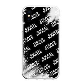 Чехол для iPhone XS Max матовый с принтом Dead Space - Exposion (Pattern) , Силикон | Область печати: задняя сторона чехла, без боковых панелей | Тематика изображения на принте: dead | deadspace | game | games | logo | space | взрыв | дэд | дэдспейс | знак | космос | краска | лого | мертвый | паттерн | символ | спейс