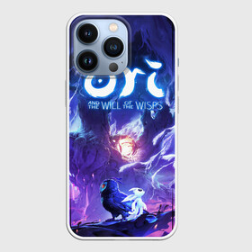 Чехол для iPhone 13 Pro с принтом Ори и Ку ,  |  | adventure | computer game | ku | ori | ori and the will of the wisps | spirit of the forest | дух леса | компьютерная игра | ку | ори | ори и блуждающие огоньки | приключения