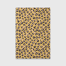 Обложка для паспорта матовая кожа с принтом Желтый леопардовый принт , натуральная матовая кожа | размер 19,3 х 13,7 см; прозрачные пластиковые крепления | Тематика изображения на принте: желтый | леопардовый принт | паттерн | пятна | пятнистый | розовый | текстура