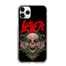 Чехол для iPhone 11 Pro матовый с принтом SLAYER | УБИЙЦА (Z) , Силикон |  | rock | slayer | грув метал | джеф ханнем | керри кинг | ню метал | рок | трэш метал