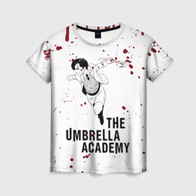 Женская футболка 3D с принтом Number 5 | The Umbrella Academy (Z) , 100% полиэфир ( синтетическое хлопкоподобное полотно) | прямой крой, круглый вырез горловины, длина до линии бедер | 5 | dark horse comics | netflix | number 5 | the umbrella academy | umbrella | академия амбрелла | комикс | комильфо | номер 5 | реджинальд харгривз | харгривз | хэйзел