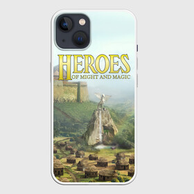 Чехол для iPhone 13 с принтом Оплот | Heroes of Might and Magic 3 (Z) ,  |  | heroes | heroes of might and magic | hom | oldskull | герои | герои меча | герои меча и магии | олдскулл | оплот