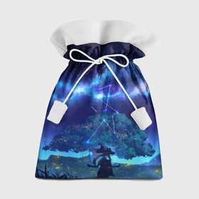 Подарочный 3D мешок с принтом MONA GENSHIN IMPACT , 100% полиэстер | Размер: 29*39 см | багровая заря | геншин испакт | гидро | дерево | звезда | звезды | лес | мона | мона мегистус | мондштадт | небо | персонаж | светлячки | синее | синий | синяя | созвездие | созвездия | тейват