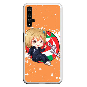 Чехол для Honor 20 с принтом Yachi Hitoka | Haikyu | Волейбол (Z) , Силикон | Область печати: задняя сторона чехла, без боковых панелей | Тематика изображения на принте: haikuu | haikyu | haikyuu | yachi hitoka | волейбол | спортивная манга | хайку | хайкю