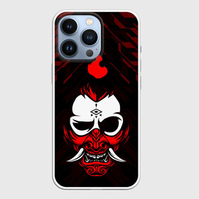 Чехол для iPhone 13 Pro с принтом DEMON | CYBERPUNK 2077 | КИБЕРПАНК (Z) ,  |  | cd project red | cyberpunk 2077 | demon | keanu reeves | samurai | vi | арасака | ви | демон | киану ривз | киберпанк 2077 | найт сити | самураи