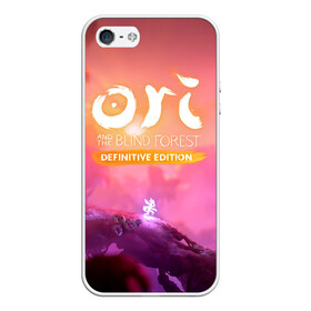 Чехол для iPhone 5/5S матовый с принтом Ori and the Will of the Wisps , Силикон | Область печати: задняя сторона чехла, без боковых панелей | adventure | ori | ori and the will of the wisps | pc game | pink sky | spirit of the forest | дух леса | компьютерная игра | ори | ори и блуждающие огоньки | приключения | розовое небо