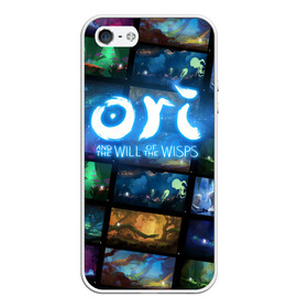 Чехол для iPhone 5/5S матовый с принтом Ori and the Will of the Wisps , Силикон | Область печати: задняя сторона чехла, без боковых панелей | adventure | collage | computer game | frames | ori | ori and the will of the wisps | spirit of the forest | дух леса | кадры | коллаж | компьютерная игра | ори | ори и блуждающие огоньки | приключения