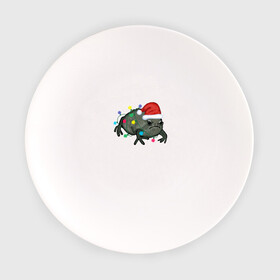 Тарелка с принтом Недовольная лягуха в Новый Год , фарфор | диаметр - 210 мм
диаметр для нанесения принта - 120 мм | frog | иллюстрация | лягуха | лягушка | лягушка в колпаке санта клауса | лягушка в лампочках | недовольная лягушка | новогодний | новый год | праздничная лягушка | рисунок | черная дождевая лягушка
