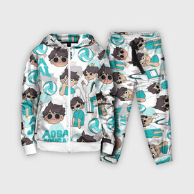 Детский костюм 3D с принтом ТООРУ ОЙКАВА   OIKAWA TORU ,  |  | anime | aoba johsai | haikyu | manga | oikawa toru | pattern. | аниме | аобаджосай | волейбол | герой | манга | персонаж | тоору ойкава | узор