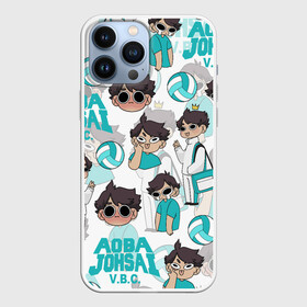 Чехол для iPhone 13 Pro Max с принтом ТООРУ ОЙКАВА   OIKAWA TORU ,  |  | anime | aoba johsai | haikyu | manga | oikawa toru | pattern. | аниме | аобаджосай | волейбол | герой | манга | персонаж | тоору ойкава | узор