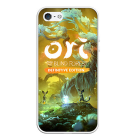 Чехол для iPhone 5/5S матовый с принтом Ori and the Will of the Wisps , Силикон | Область печати: задняя сторона чехла, без боковых панелей | Тематика изображения на принте: adventure | forest spirit | night | ori | ori and the will of the wisps | pc game | shimmer | tree | дерево | дух леса | компьютерная игра | мерцание | ночь | ори | ори и блуждающие огоньки | приключения