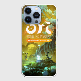 Чехол для iPhone 13 Pro с принтом Ori and the Will of the Wisps ,  |  | adventure | forest spirit | night | ori | ori and the will of the wisps | pc game | shimmer | tree | дерево | дух леса | компьютерная игра | мерцание | ночь | ори | ори и блуждающие огоньки | приключения