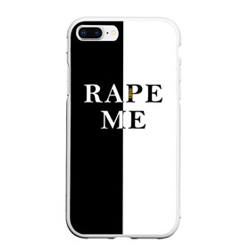 Чехол для iPhone 7Plus/8 Plus матовый с принтом Rape Me | Kurt Cobain (+спина) (Z) , Силикон | Область печати: задняя сторона чехла, без боковых панелей | cobain | kurt | kurt donald cobain | nirvana | rape me | rock | smile | альтернативный рок | гранж | дэйв грол | крист новоселич | курт кобейн | нирвана | рок | смайл