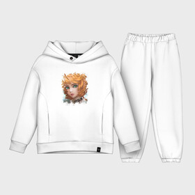 Детский костюм хлопок Oversize с принтом ЭММА | 63194 (Z) ,  |  | emma | promised neverland | the promised neverland | yakusoku no neverland | неверленд | обещанная страна | обещанная страна грёз | обещанный неверленд | эмма | эмми | якусоку но нэба