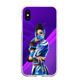 Чехол для iPhone XS Max матовый с принтом Fortnite Blue Jade , Силикон | Область печати: задняя сторона чехла, без боковых панелей | art | blue jade | character | fortnite | game | skin | арт | игра | персонаж | синяя джейд | скин | фортнайт