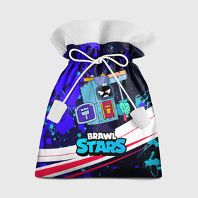 Подарочный 3D мешок с принтом злой ЭШ Ash Brawl Stars  , 100% полиэстер | Размер: 29*39 см | Тематика изображения на принте: ash | brawl | brawl stars | brawlstars | brawl_stars | аш | бравл | бравлстарс | эш
