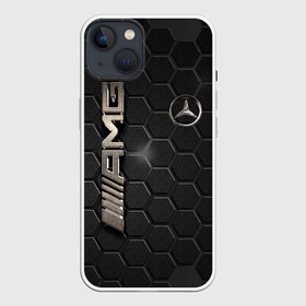 Чехол для iPhone 13 с принтом MERCEDES LOGO BRONZE ,  |  | amg | mercedes | авто | автомобиль | иномарка | логотип | машина | мерс | мерседес | соты | стальная броня | текстура