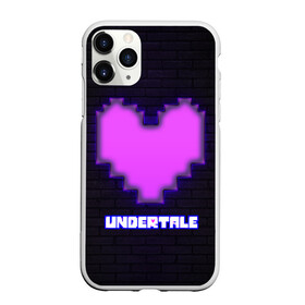 Чехол для iPhone 11 Pro Max матовый с принтом UNDERTALE PURPLE HEART , Силикон |  | sans | undertale | андертале | андертейл | игра | подземная история | подземная сказка | санс | сердце | ундертале