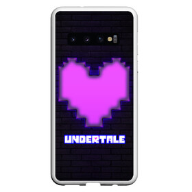 Чехол для Samsung Galaxy S10 с принтом UNDERTALE PURPLE HEART , Силикон | Область печати: задняя сторона чехла, без боковых панелей | sans | undertale | андертале | андертейл | игра | подземная история | подземная сказка | санс | сердце | ундертале