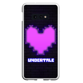 Чехол для Samsung S10E с принтом UNDERTALE PURPLE HEART , Силикон | Область печати: задняя сторона чехла, без боковых панелей | sans | undertale | андертале | андертейл | игра | подземная история | подземная сказка | санс | сердце | ундертале