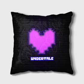 Подушка 3D с принтом UNDERTALE PURPLE HEART , наволочка – 100% полиэстер, наполнитель – холлофайбер (легкий наполнитель, не вызывает аллергию). | состоит из подушки и наволочки. Наволочка на молнии, легко снимается для стирки | sans | undertale | андертале | андертейл | игра | подземная история | подземная сказка | санс | сердце | ундертале