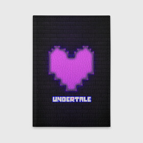 Обложка для автодокументов с принтом UNDERTALE PURPLE HEART , натуральная кожа |  размер 19,9*13 см; внутри 4 больших “конверта” для документов и один маленький отдел — туда идеально встанут права | sans | undertale | андертале | андертейл | игра | подземная история | подземная сказка | санс | сердце | ундертале