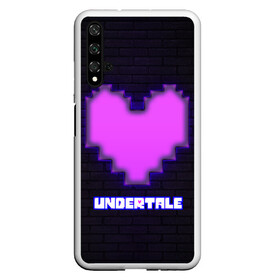 Чехол для Honor 20 с принтом UNDERTALE PURPLE HEART , Силикон | Область печати: задняя сторона чехла, без боковых панелей | sans | undertale | андертале | андертейл | игра | подземная история | подземная сказка | санс | сердце | ундертале