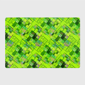 Магнитный плакат 3Х2 с принтом Ярко-зеленый абстрактный узор , Полимерный материал с магнитным слоем | 6 деталей размером 9*9 см | абстрактный | геометрический | детский | зеленый неоновый | креативный | модный | молодежный | неоновый | яркий зеленый