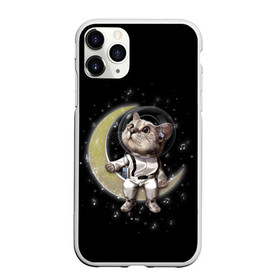 Чехол для iPhone 11 Pro матовый с принтом КОТИК НА ЛУНЕ , Силикон |  | astronawt | cat | dark | music | night | space | stars | астронавт | животные | звезды | звери | космонавт | космос | кот | котик | музыка | ночь | плеер | скафандр