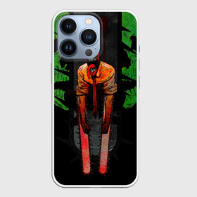 Чехол для iPhone 13 Pro с принтом Дэндзи человек бензопила ,  |  | anime | blood | chainsaw man | demon | denji | devil | monster | skull | аниме | демон | дьявол | дэндзи | кровь | монстр | человек бензопила | череп