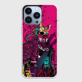 Чехол для iPhone 13 Pro с принтом CYBERPUNK 2077 | DEMON (Z) ,  |  | cd project red | cyberpunk 2077 | demon | keanu reeves | samurai | vi | арасака | ви | демон | киану ривз | киберпанк 2077 | найт сити | самураи