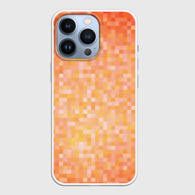 Чехол для iPhone 13 Pro с принтом Оранжевая пиксель абстракция ,  |  | halloween | pixel art | абстракция | оранжевый | осенний | пиксели | пиксель арт | пиксельный | рыжий | хэллоуин