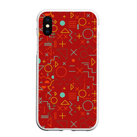 Чехол для iPhone XS Max матовый с принтом Mathematics Geometry Geometric , Силикон | Область печати: задняя сторона чехла, без боковых панелей | plus | геометрический узор | круги | прямоугольник | треугольник