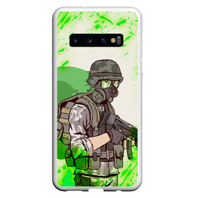 Чехол для Samsung Galaxy S10 с принтом Opposing Force | HL (Z) , Силикон | Область печати: задняя сторона чехла, без боковых панелей | aperture laboratories | half life | of | opfor | opforce | opposing force | valve | вэлв | противостоящая сила | халф лайф | шепард