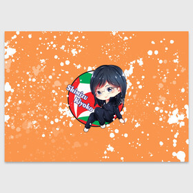 Поздравительная открытка с принтом Shimizu Kiyoko | Haikyu | Волейбол (Z) , 100% бумага | плотность бумаги 280 г/м2, матовая, на обратной стороне линовка и место для марки
 | Тематика изображения на принте: haikuu | haikyu | haikyuu | kiyoko | shimizu | shimizu kiyoko | волейбол | спортивная манга | хайку | хайкю