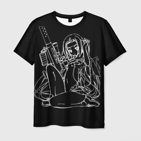 Мужская футболка 3D с принтом ANIME DRAIN , 100% полиэфир | прямой крой, круглый вырез горловины, длина до линии бедер | anime | dead inside | drain | zxc | zxcursed | аниме | дрейн | дэд инсайд
