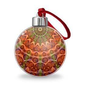 Ёлочный шар с принтом Оранжево-оливковый калейдоскоп , Пластик | Диаметр: 77 мм | калейдоскоп | коричневый | круглый орнамент | модный | мозаика | мозаичный узор | оливковый | оранжевый | орнамент | этнический