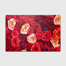 Головоломка Пазл магнитный 126 элементов с принтом Букет роз , полимерный материал с магнитным слоем | 126 деталей, размер изделия —  180*270 мм | большие | букет | девушкам | красивые | пышные | розы | цветы | яркие