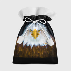 Подарочный 3D мешок с принтом Белоголовый орлан , 100% полиэстер | Размер: 29*39 см | грозный | красивый | опасный | орлан | пернатый | птица | хищный