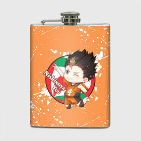 Фляга с принтом Nishinoya Yuo | Haikyu | Волейбол (Z) , металлический корпус | емкость 0,22 л, размер 125 х 94 мм. Виниловая наклейка запечатывается полностью | haikuu | haikyu | haikyuu | nishinoya yuo | волейбол | сёё | сёё хината | спортивная манга | хайку | хайкю | хината