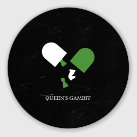 Коврик для мышки круглый с принтом Qweens gambit , резина и полиэстер | круглая форма, изображение наносится на всю лицевую часть | chess | serial | the queens gambit | аня тейлор джой | сериал | сериалы | ход королевы | шахматы | элизабет хармон