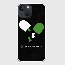 Чехол для iPhone 13 mini с принтом Qweens gambit ,  |  | chess | serial | the queens gambit | аня тейлор джой | сериал | сериалы | ход королевы | шахматы | элизабет хармон