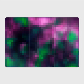 Магнитный плакат 3Х2 с принтом Разноцветный геометрический уз , Полимерный материал с магнитным слоем | 6 деталей размером 9*9 см | абстрактный | геометрический | зеленый | квадраты | клетка | клетчатый узор | молодежный | сиреневый | фиолетовый