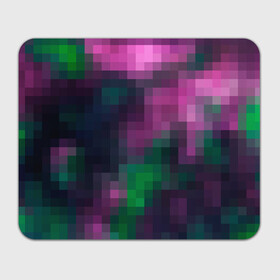 Коврик для мышки прямоугольный с принтом Разноцветный геометрический уз , натуральный каучук | размер 230 х 185 мм; запечатка лицевой стороны | абстрактный | геометрический | зеленый | квадраты | клетка | клетчатый узор | молодежный | сиреневый | фиолетовый