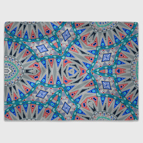 Плед 3D с принтом Серо-синий абстрактный узор  , 100% полиэстер | закругленные углы, все края обработаны. Ткань не мнется и не растягивается | абстрактный | асимметричный | креативный | молодежный | серый | синий | современный