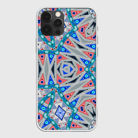Чехол для iPhone 12 Pro Max с принтом Серо-синий абстрактный узор  , Силикон |  | абстрактный | асимметричный | креативный | молодежный | серый | синий | современный