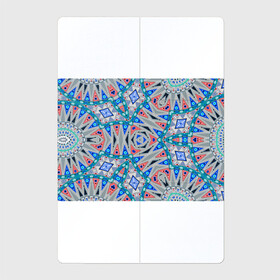 Магнитный плакат 2Х3 с принтом Серо-синий абстрактный узор  , Полимерный материал с магнитным слоем | 6 деталей размером 9*9 см | Тематика изображения на принте: абстрактный | асимметричный | креативный | молодежный | серый | синий | современный